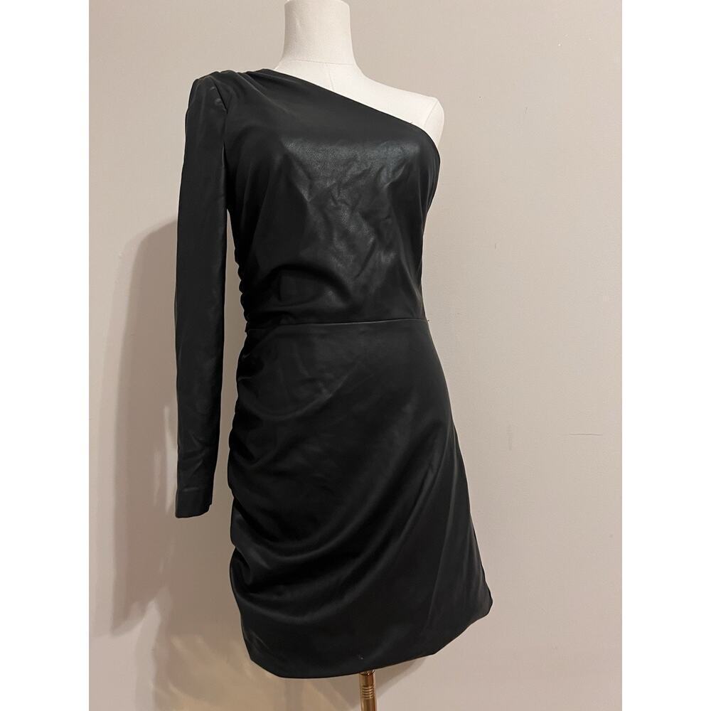 Likely Black One-Shoulder Mini Dress